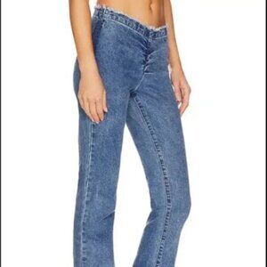 Superdown Isabella Ruched Jean, Size 28 - NWT